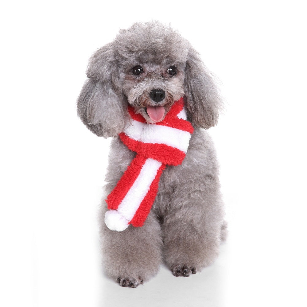 JMT-243594 Casual Polyester Dog Scarf - Available in Sizes S, M, L for All Seasons