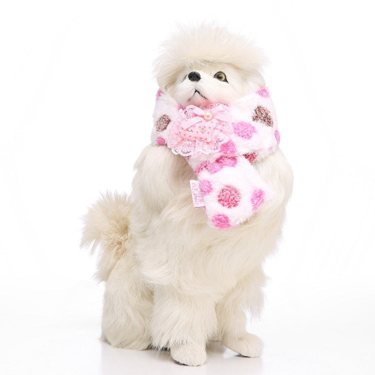 JMT-243594 Casual Polyester Dog Scarf - Available in Sizes S, M, L for All Seasons