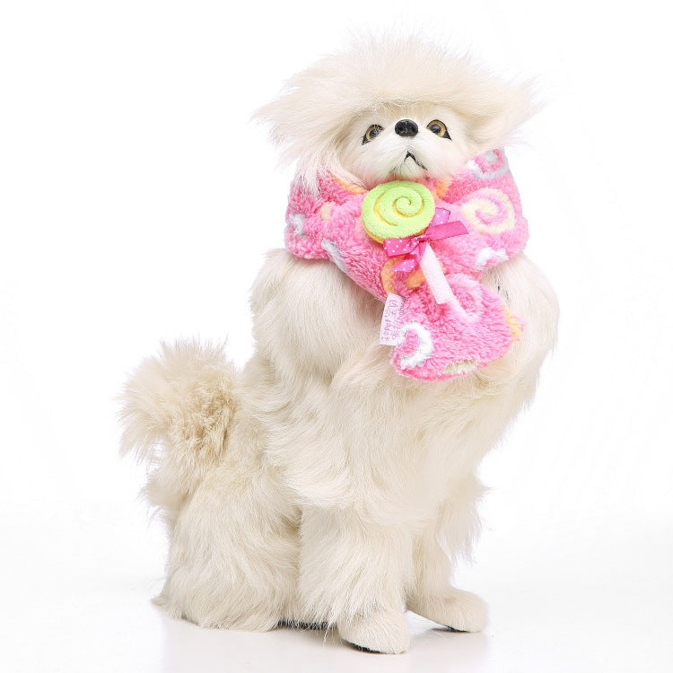 JMT-243594 Casual Polyester Dog Scarf - Available in Sizes S, M, L for All Seasons