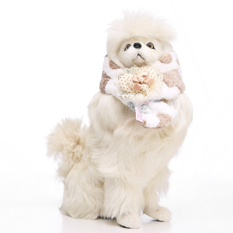 JMT-243594 Casual Polyester Dog Scarf - Available in Sizes S, M, L for All Seasons