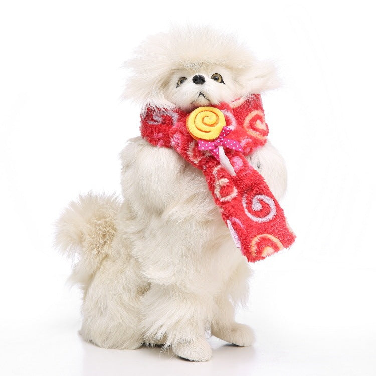 JMT-243594 Casual Polyester Dog Scarf - Available in Sizes S, M, L for All Seasons
