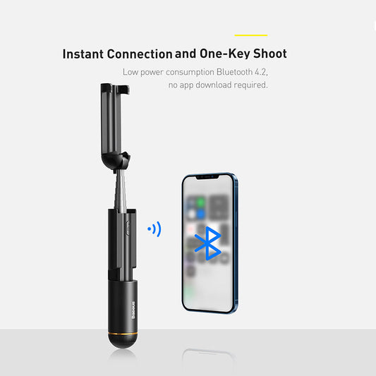 JMT-243978 Compact Bluetooth Selfie Stick with Remote Control for Travel and Live Photos