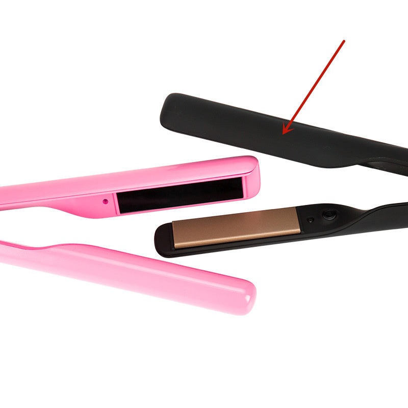 JMT-244106 Portable Hair Curling and Straightening Device in Black Pink and Light Champagne Gold, 220V