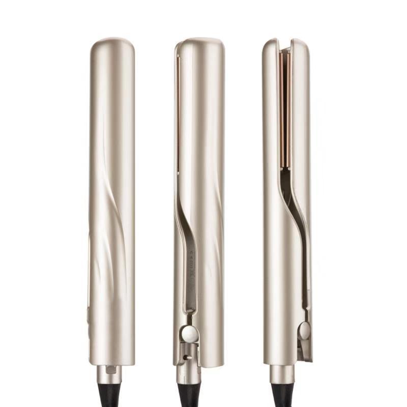 JMT-244106 Portable Hair Curling and Straightening Device in Black Pink and Light Champagne Gold, 220V