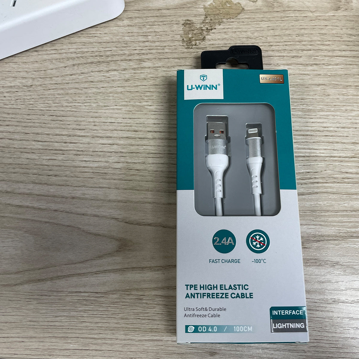 JMT-244298 1M Lightning Cable, 2.4A Fast Charging USB 3.0, Compatible with Apple Devices
