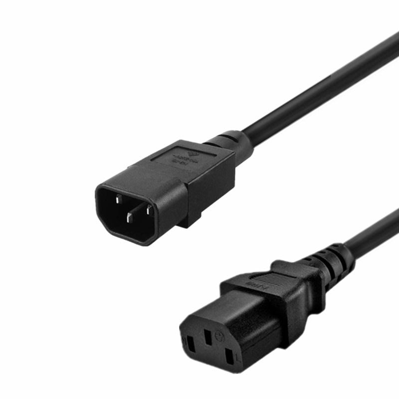 JMT-244298 C14 to Dual C13 Y Splitter Adapter Cable - 250V, 10A, 35 cm Length