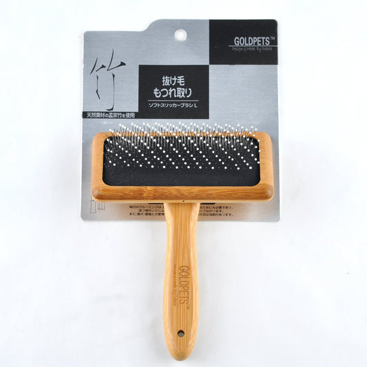 JMT-244362 Bamboo Wood Air Cushion Needle Comb for Pet Grooming - Available in Small, Medium, and Large Sizes