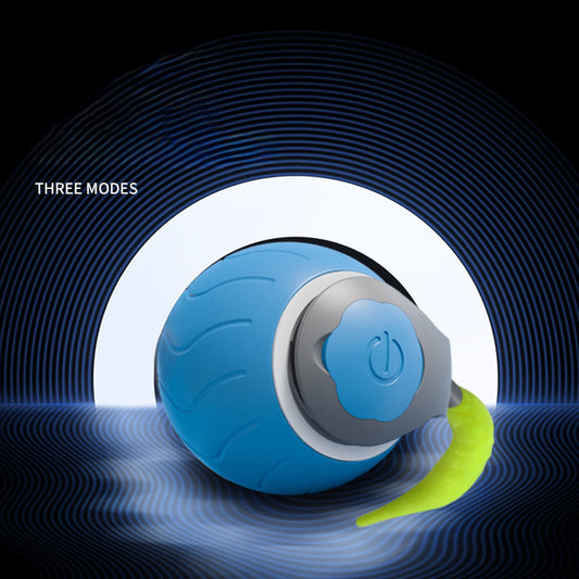 JMT-244426 Interactive Cat Ball Toy with Dual Speed Adjustment & USB Rechargeable Battery for Indoor Play