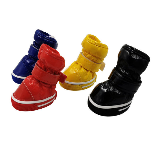 JMT-244746 Cotton Dog Ski Boots - Waterproof, Non-Slip, Warm, and Wear-Resistant Shoes for Pets