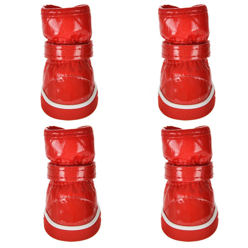 JMT-244746 Cotton Dog Ski Boots - Waterproof, Non-Slip, Warm, and Wear-Resistant Shoes for Pets