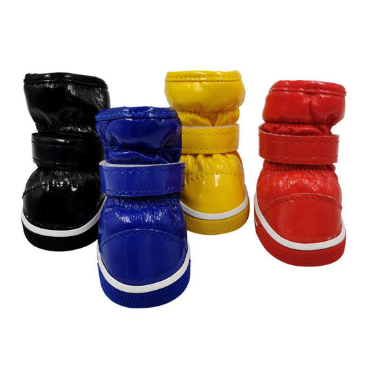 JMT-244746 Cotton Dog Ski Boots - Waterproof, Non-Slip, Warm, and Wear-Resistant Shoes for Pets