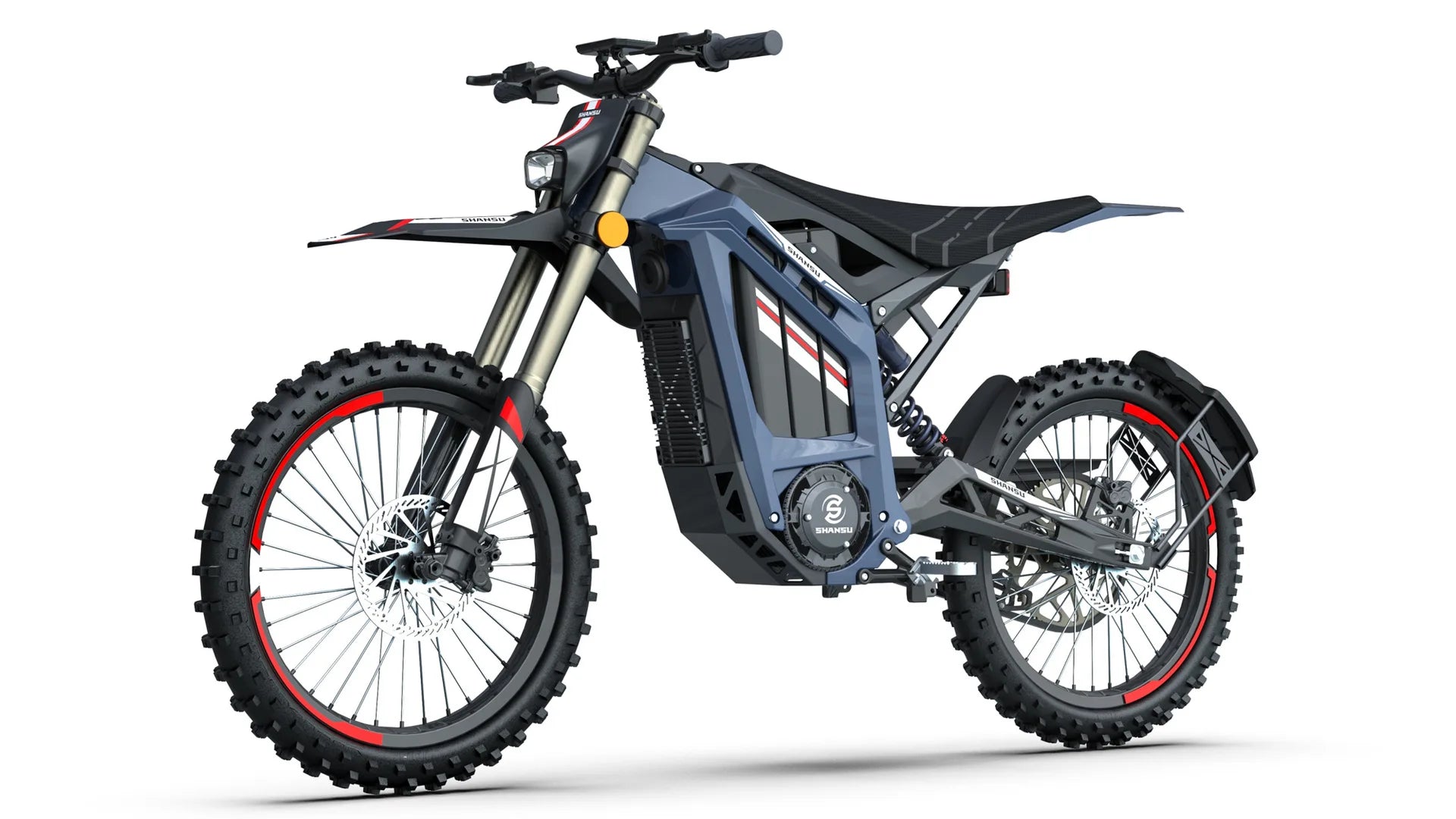 JMT-244874 Adult Electric Dirt Bike 3000W 72V Lithium Battery Off-Road , Top Speed 27.9 mph