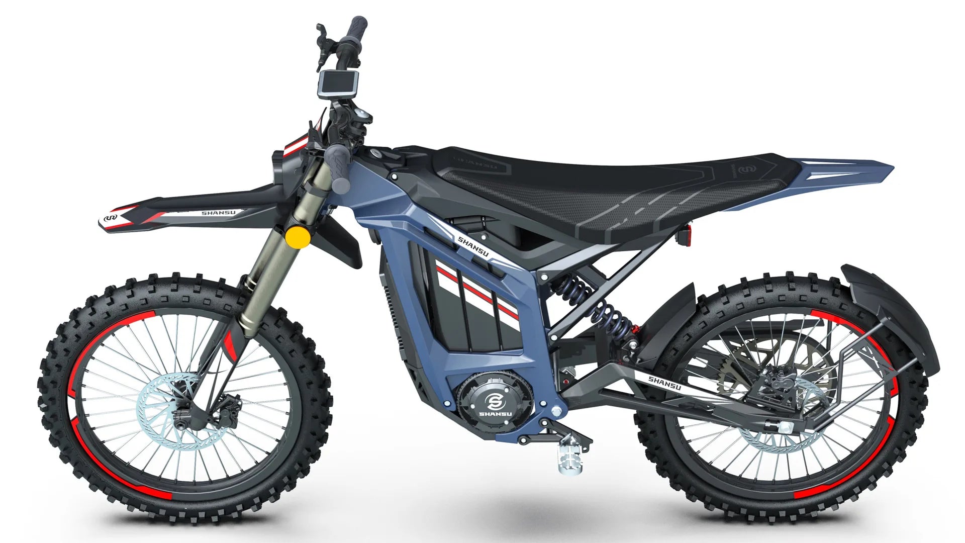 JMT-244874 Adult Electric Dirt Bike 3000W 72V Lithium Battery Off-Road , Top Speed 27.9 mph