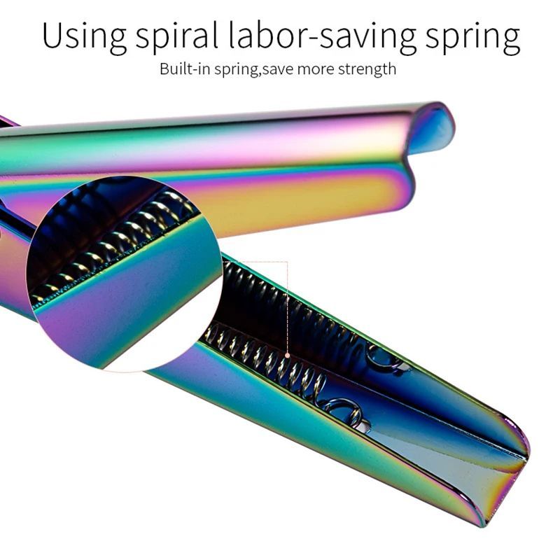 JMT-245514 Stainless Steel U-Shaped Nail Clipper for Gel and False Nails in Rainbow Gold and Silver Finish