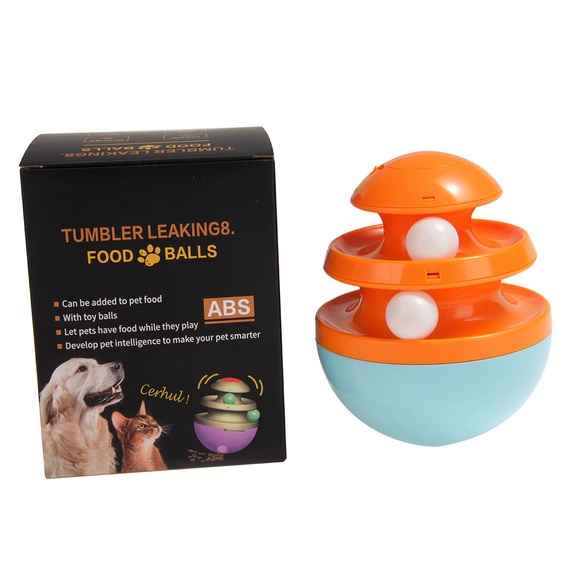 JMT-245578 Interactive Dog Food Dispenser and Treat Dispenser Ball - Promotes Healthy Play and Digestive Health