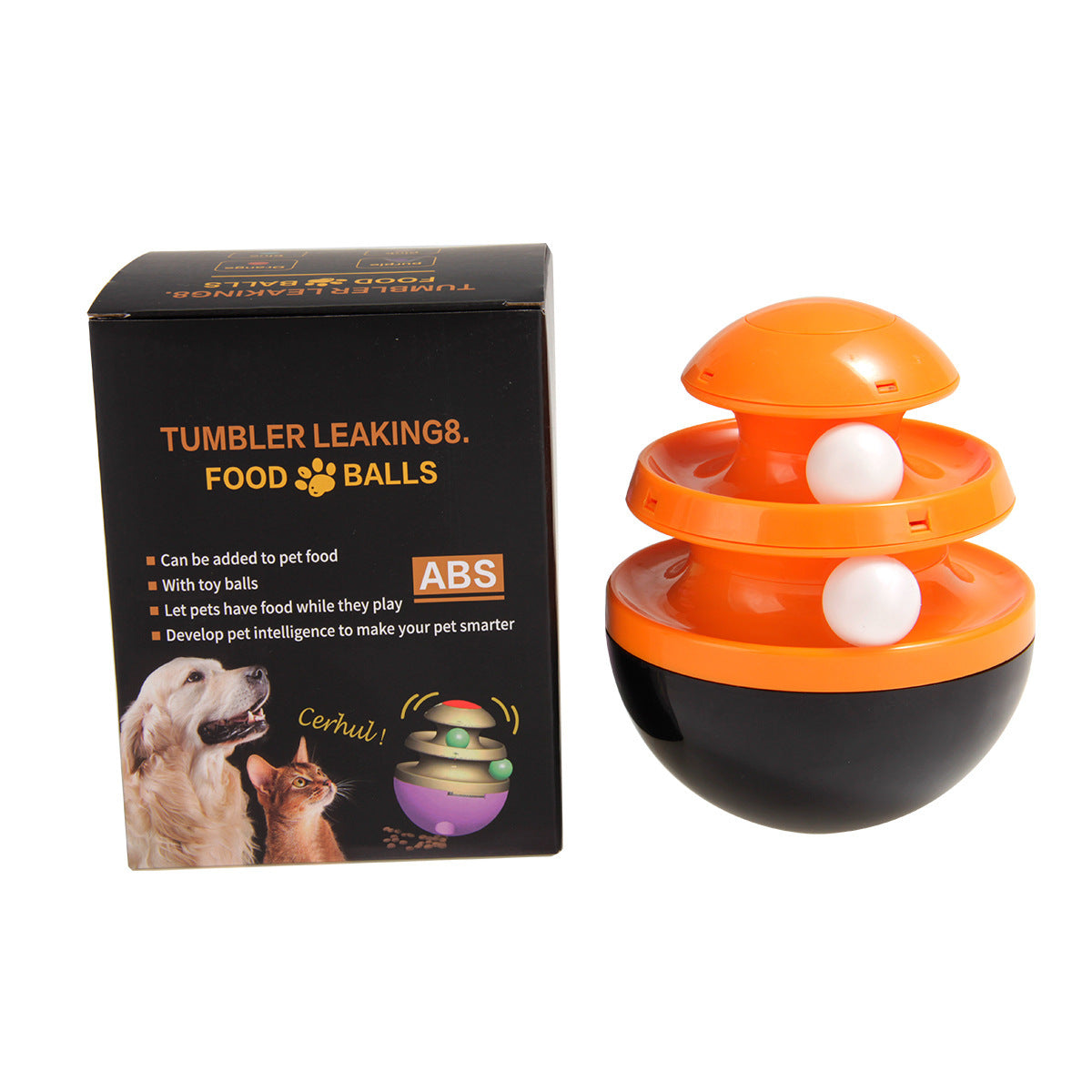 JMT-245578 Interactive Dog Food Dispenser and Treat Dispenser Ball - Promotes Healthy Play and Digestive Health