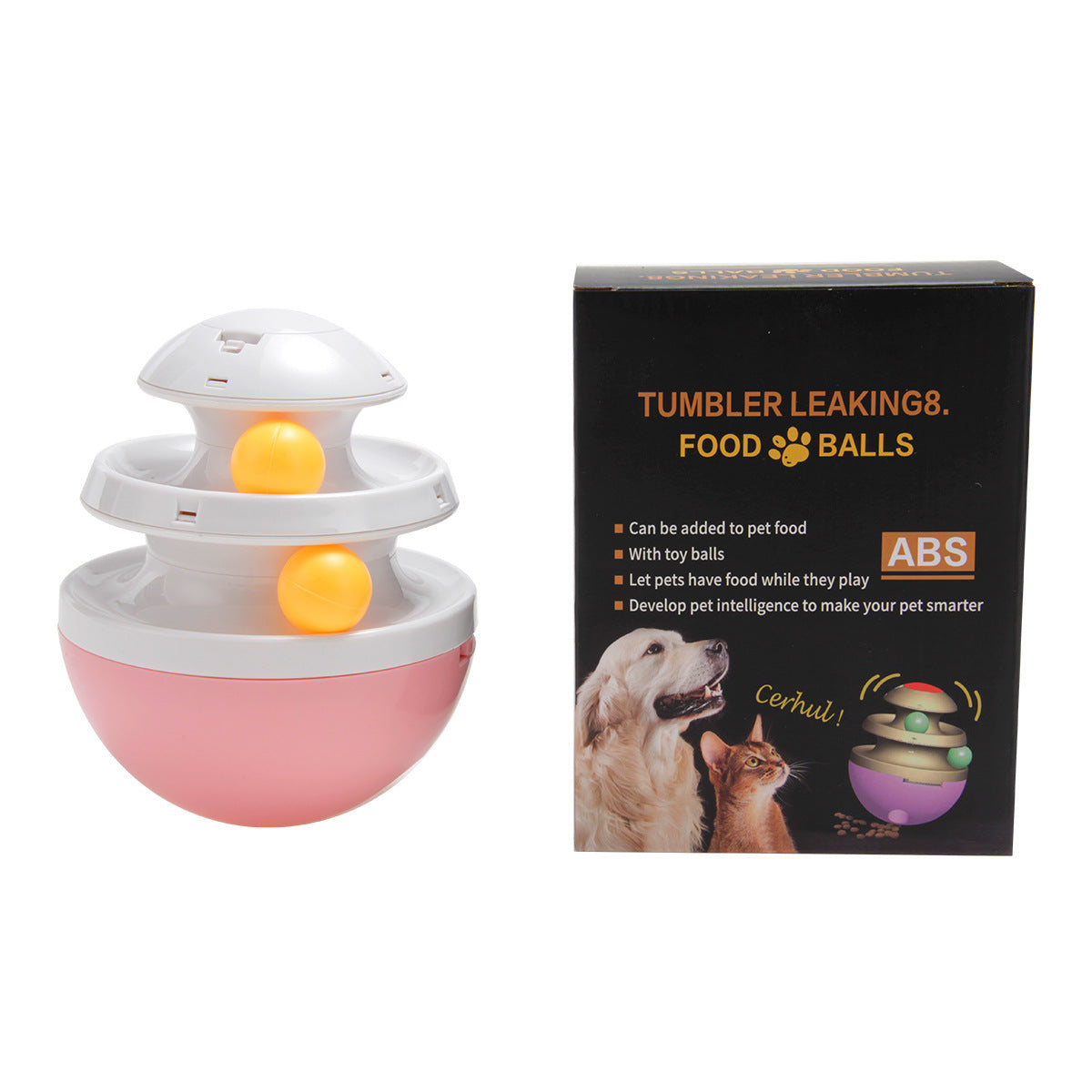 JMT-245578 Interactive Dog Food Dispenser and Treat Dispenser Ball - Promotes Healthy Play and Digestive Health