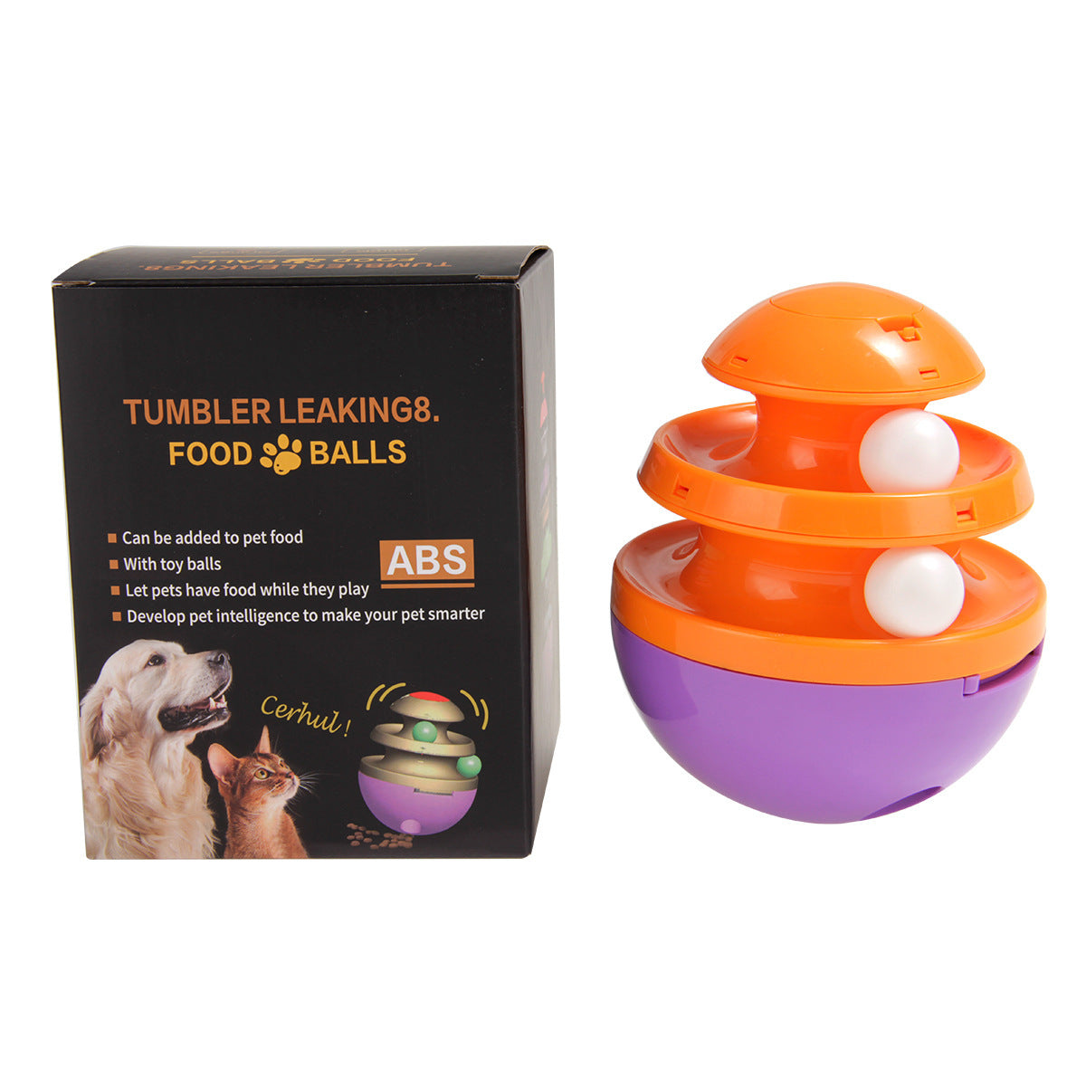 JMT-245578 Interactive Dog Food Dispenser and Treat Dispenser Ball - Promotes Healthy Play and Digestive Health