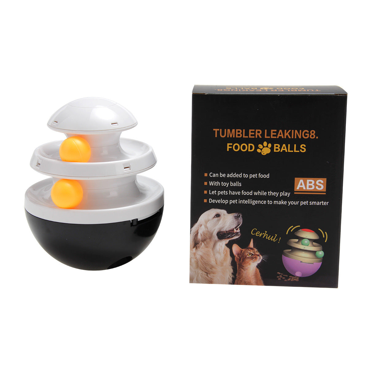 JMT-245578 Interactive Dog Food Dispenser and Treat Dispenser Ball - Promotes Healthy Play and Digestive Health