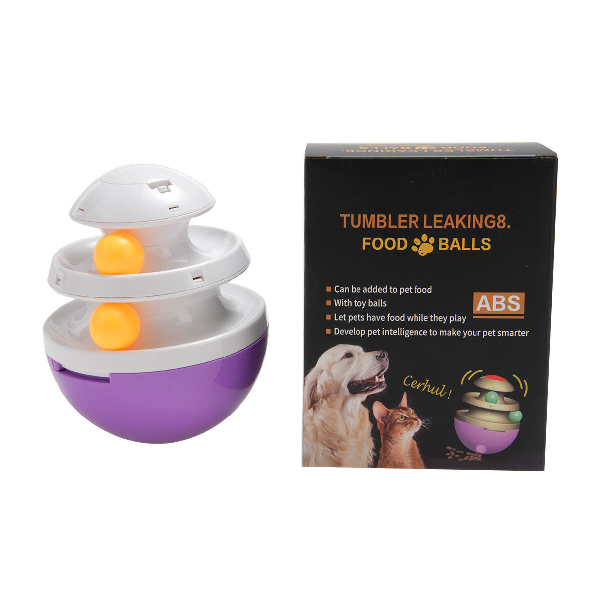 JMT-245578 Interactive Dog Food Dispenser and Treat Dispenser Ball - Promotes Healthy Play and Digestive Health