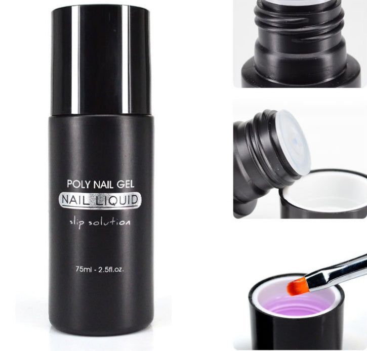 JMT-245578 Poly Nail Gel Kit for Nail Extension and Design - 45g Transparent Jelly Gel and 100 Nail Tips