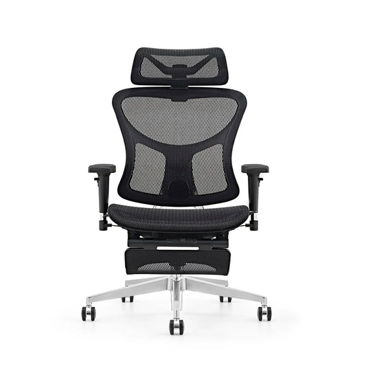 JMT-246026 Ergonomic High Back Mesh Office Chair with Footrest and Adjustable Swivel Armrests