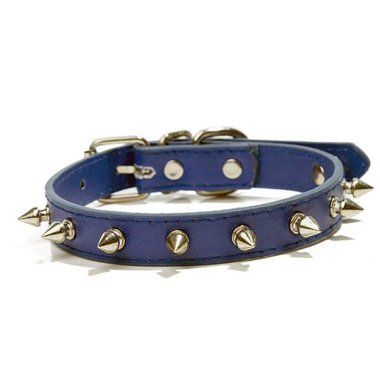 JMT-246090 Multicolor Soft PU Leather Dog Collar with Breakaway Buckle and Bling Detail