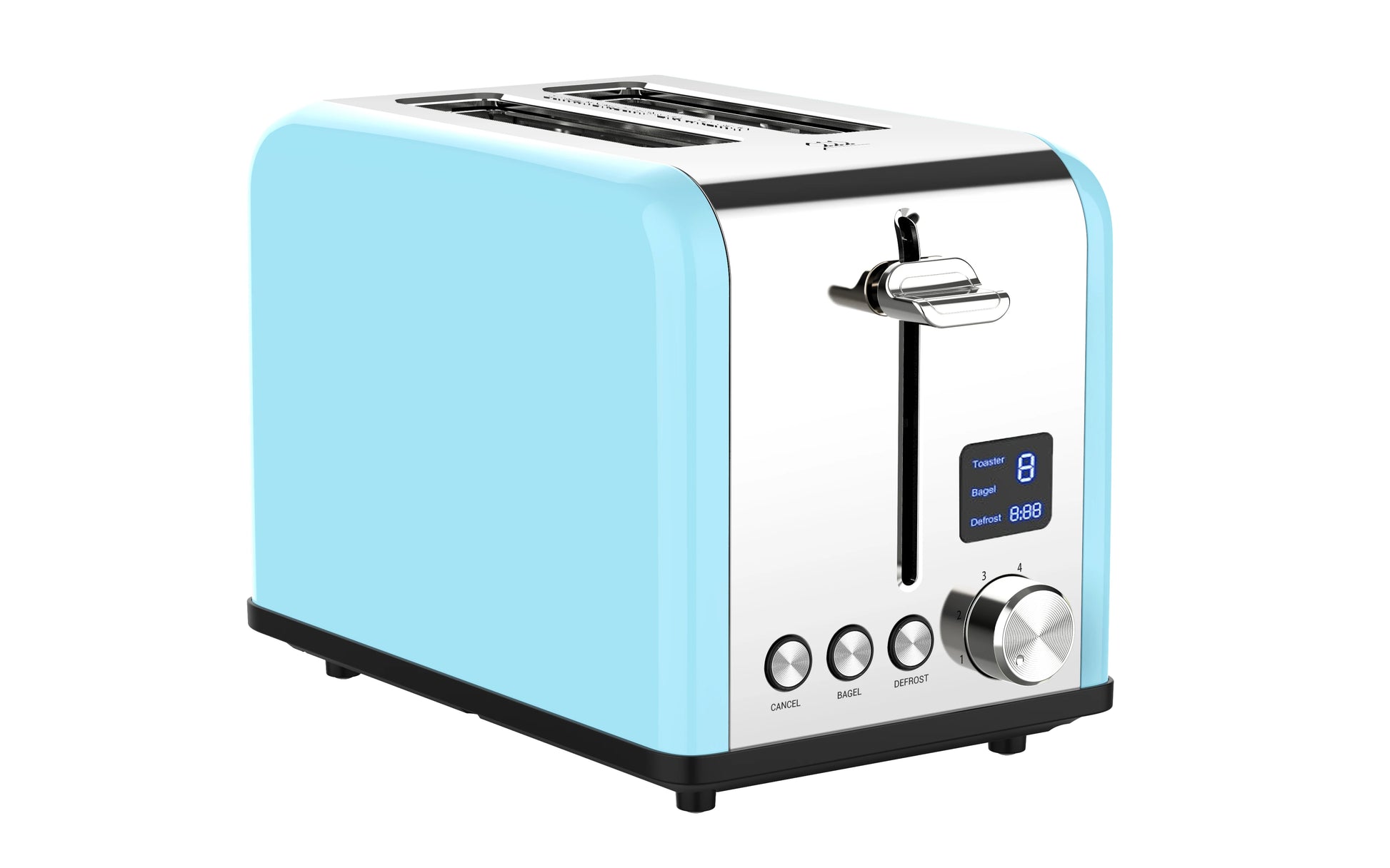 JMT-246090 Versatile Toaster with 1-6 Browning Levels and Reheat/Defrost Functions - LED Screen Display