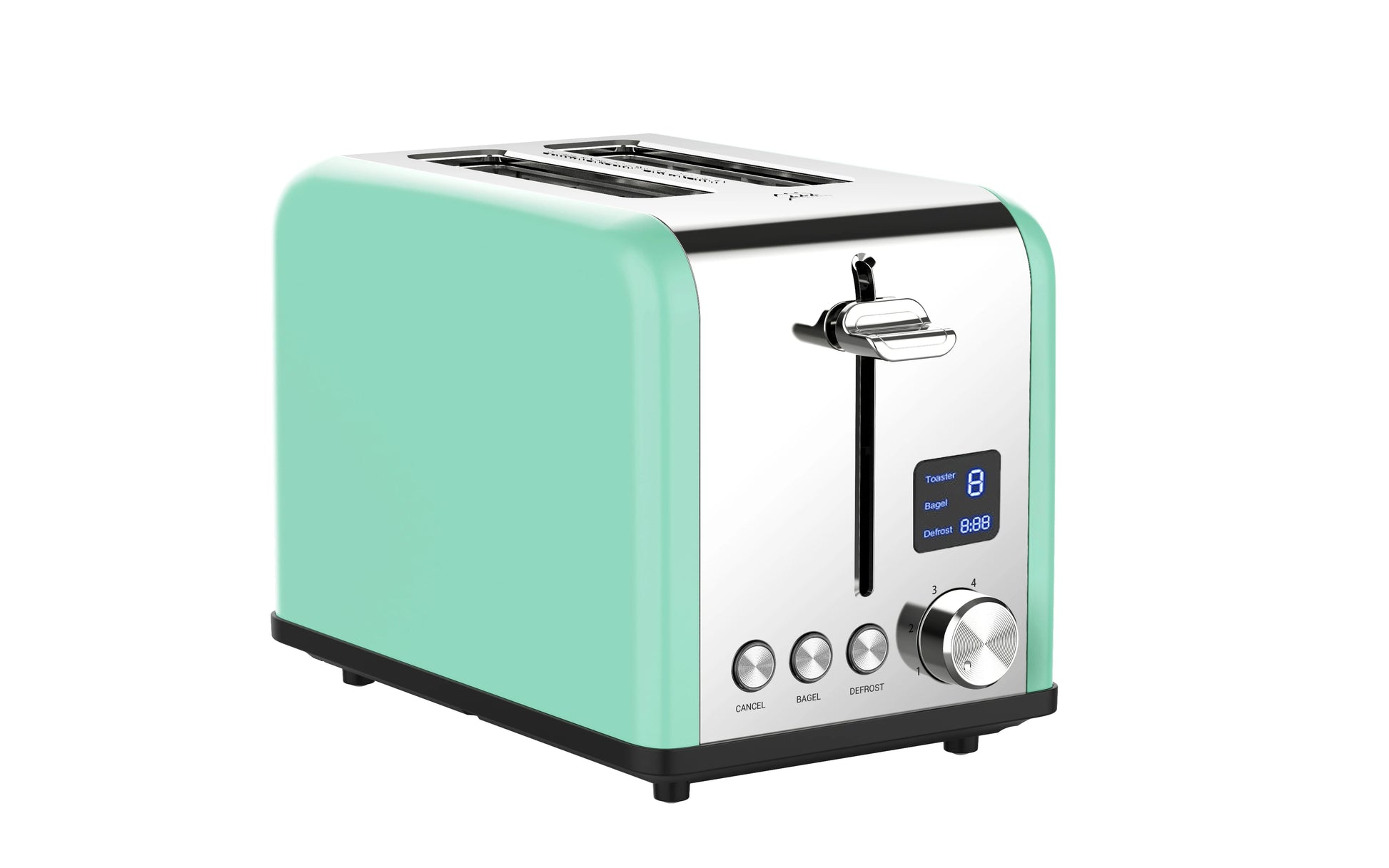JMT-246090 Versatile Toaster with 1-6 Browning Levels and Reheat/Defrost Functions - LED Screen Display