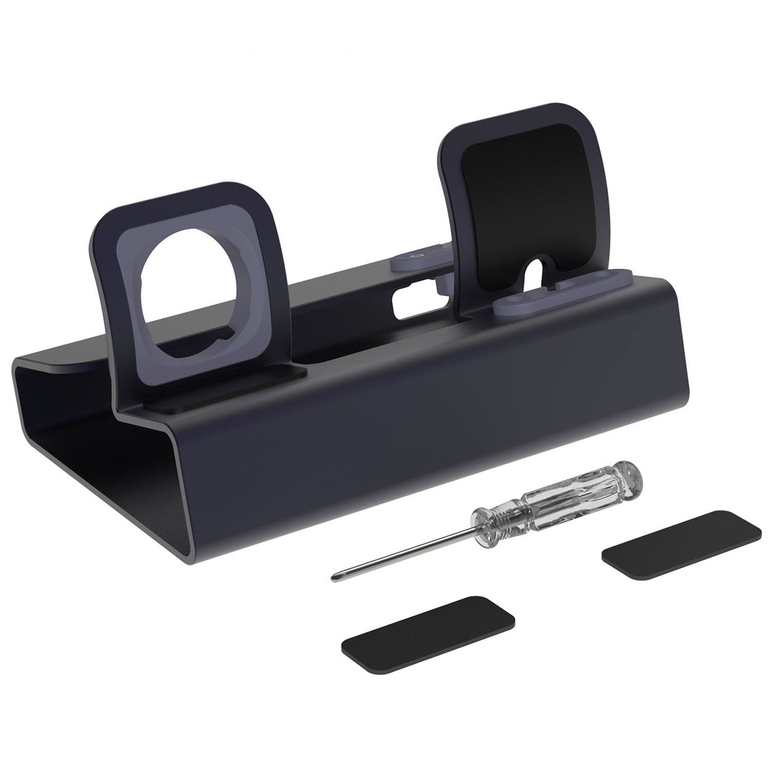 JMT-246282 Three-in-One Aluminum Alloy Charging Stand for iPhone, Apple Watch, and AirPods