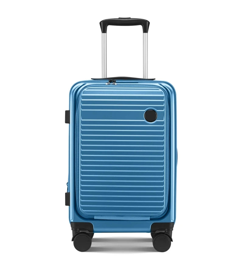 JMT-246474 Unisex Lightweight Hardside Carry-On Luggage with USB Charging Port and Spinner Wheels