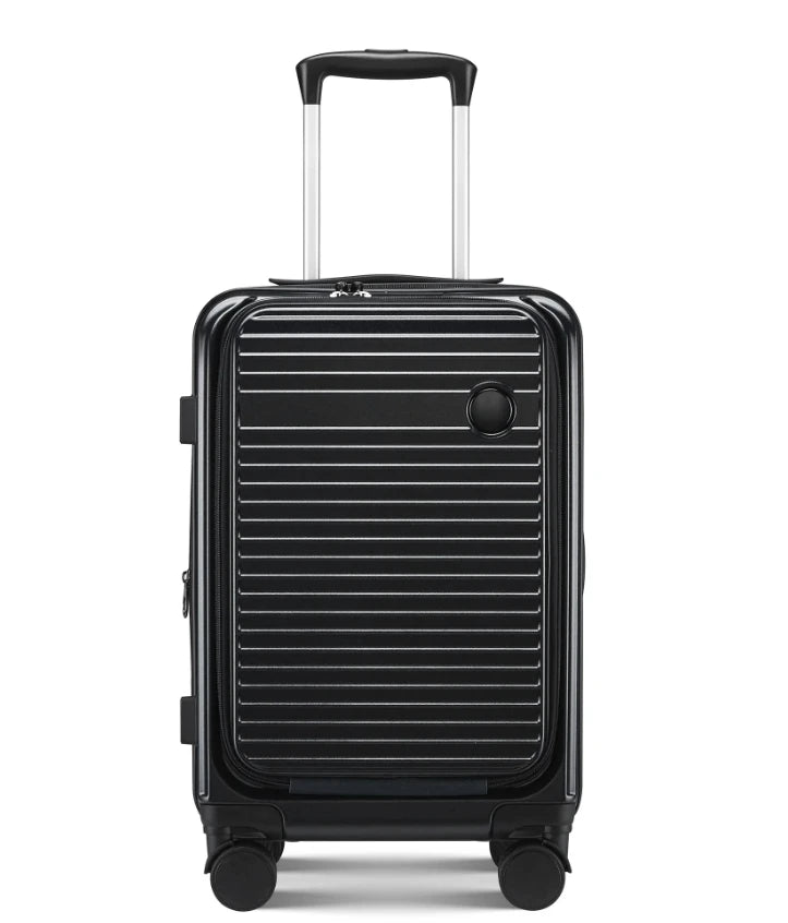 JMT-246474 Unisex Lightweight Hardside Carry-On Luggage with USB Charging Port and Spinner Wheels