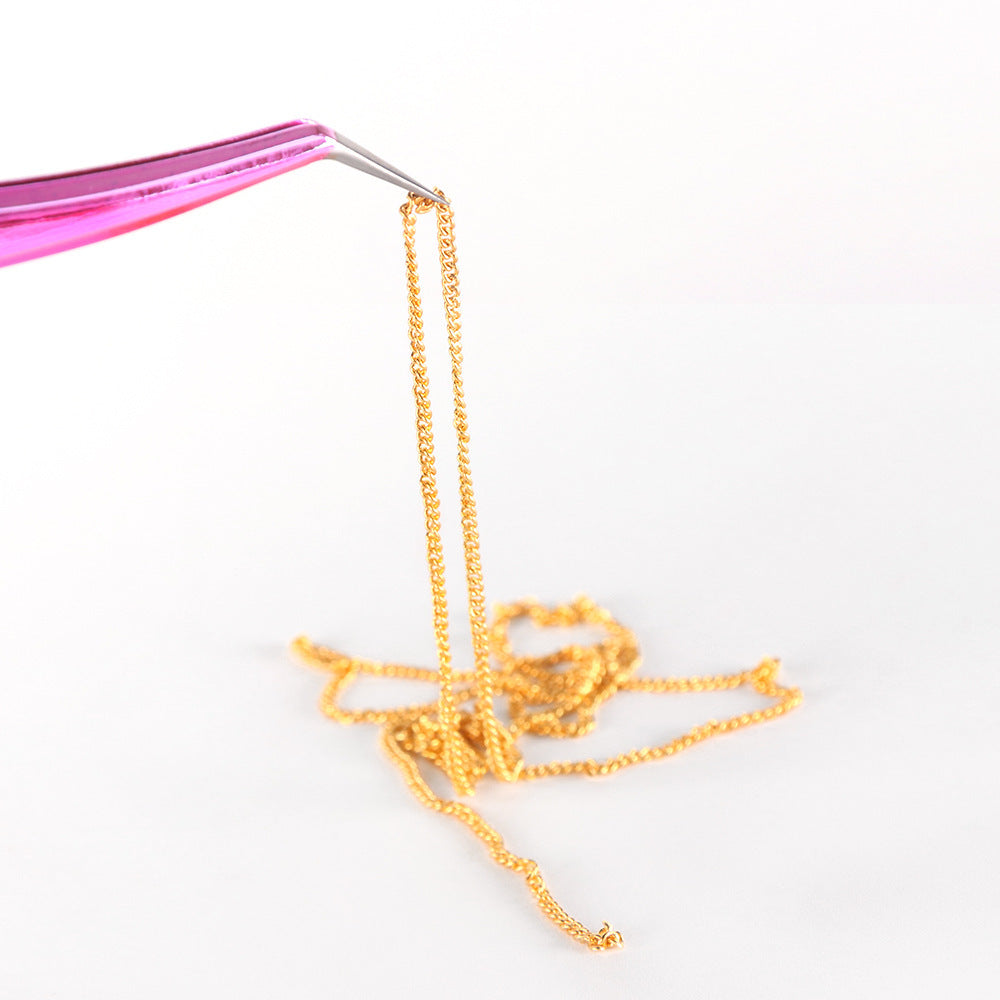 JMT-246730 Metal Chain Nail Decoration in Gold and Silver Alloy – 5g Nail Art Sequins