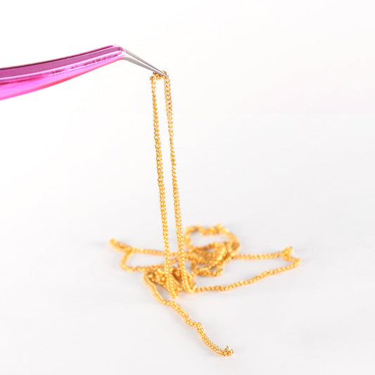 JMT-246730 Metal Chain Nail Decoration in Gold and Silver Alloy – 5g Nail Art Sequins