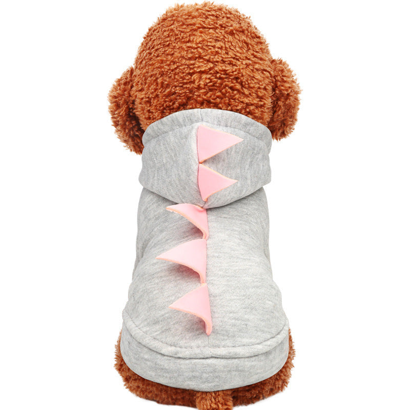 JMT-247050 Cozy Dinosaur Hooded Sweater for Pets - Casual Cotton Design in Multiple Sizes