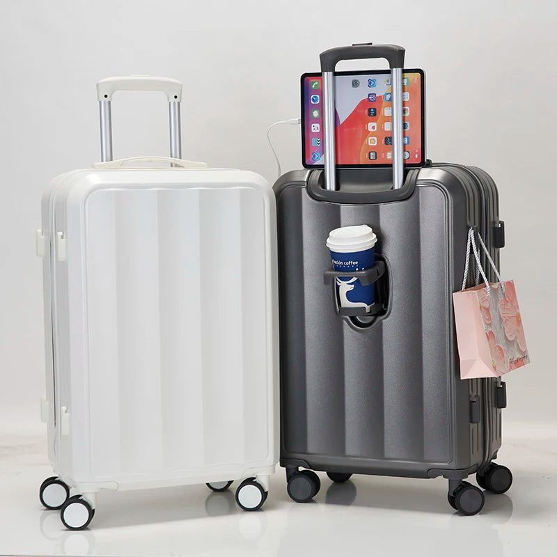 JMT-247306 Stylish and Durable ABS Bayer Carry-on Trolley Luggage Set for Travel