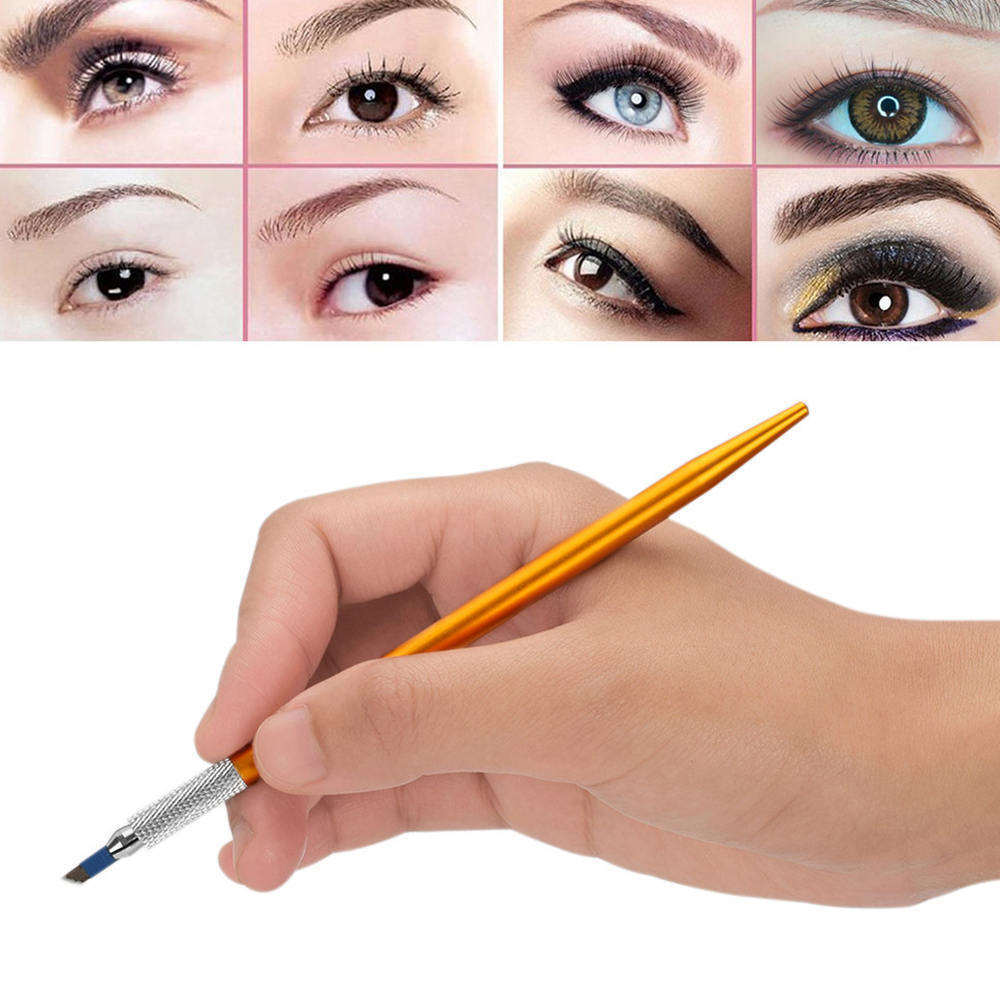 JMT-247562 Golden Practice Leather Eyebrow Tattoo Suit - Small Pointed Design WMTZ0092_01 & WMTZ0092_02