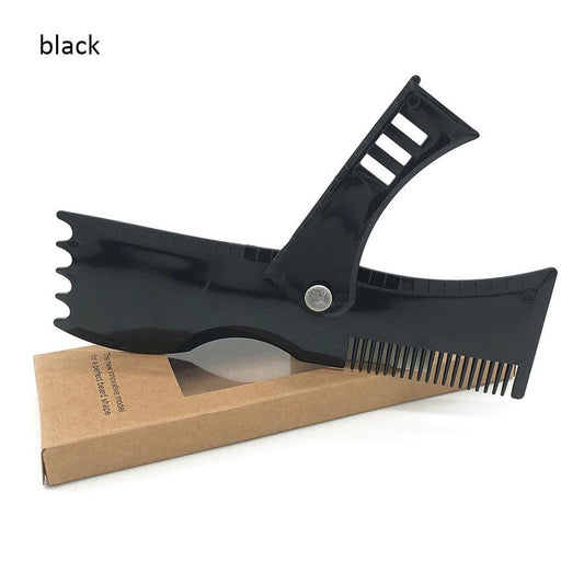 JMT-247818 Beard Styling Comb with Ruler – Compact Dimensions, Multiple Color Options