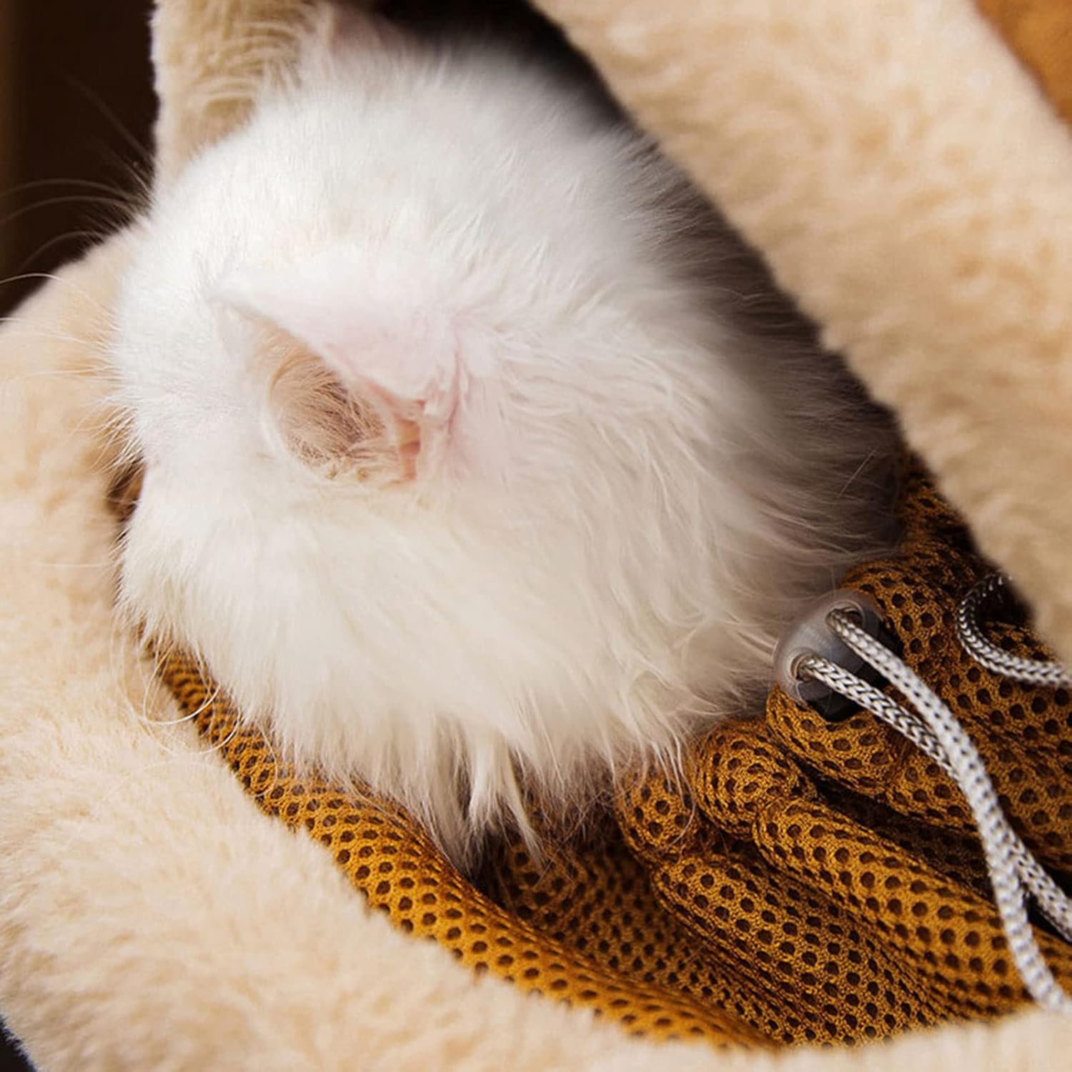 JMT-248074 Cozy Pet Carrier Backpack with Hand Warmers and Plush Reindeer Design for Winter Travel