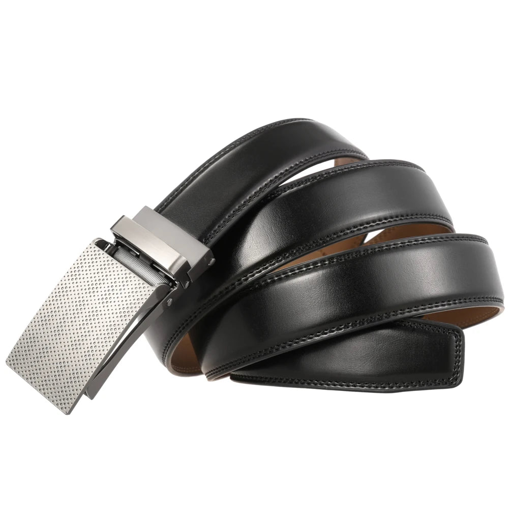 JMT-248330 Automatic Non-Porous Anti-Pull Buckle Belt for Men - Model LY33-2221-2