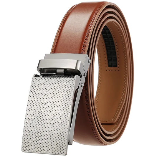JMT-248330 Automatic Non-Porous Anti-Pull Buckle Belt for Men - Model LY33-2221-2