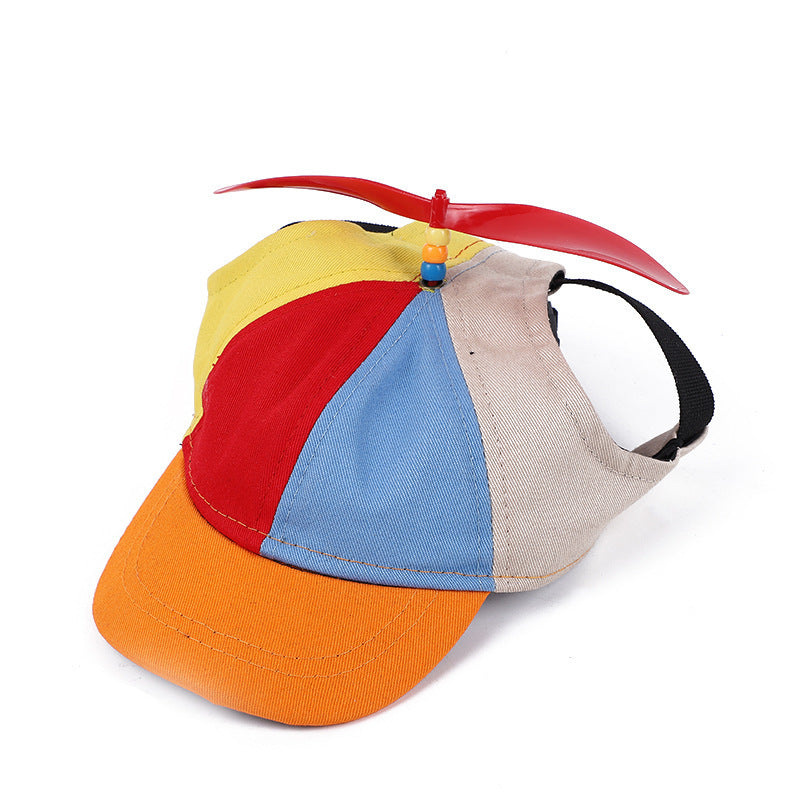 JMT-248394 Bamboo Dragonfly Casual Baseball Cap for Dogs - Available in Red, Green, and Orange