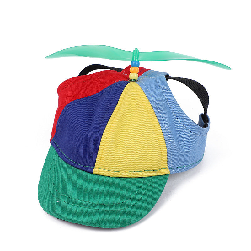 JMT-248394 Bamboo Dragonfly Casual Baseball Cap for Dogs - Available in Red, Green, and Orange