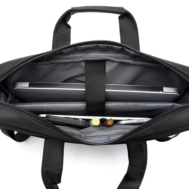 JMT-248394 Waterproof 15 Inch Nylon Laptop Bag for Office and Travel with Polyester Cover