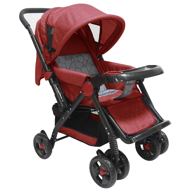 JMT-248586 Compact Lightweight 3-in-1 Travel Stroller Pram with Two-Way Push for Infants and Toddlers (0-3 Years)
