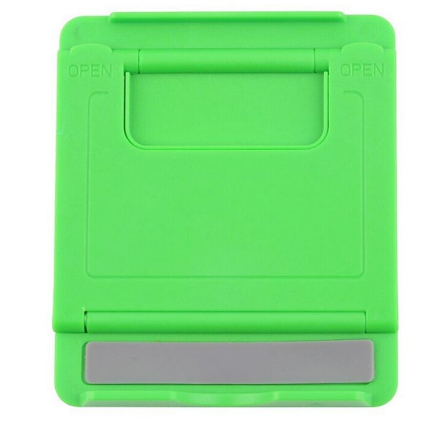 JMT-248586 Foldable Plastic Tablet & Mobile Phone Stand Compatible with 10-inch Tablets and Smartphones - Black, White, Green, Pink