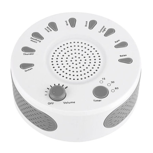JMT-249226 White Noise Sleep Machine with 9 Sound Options, Automatic Timer, and Portable Design