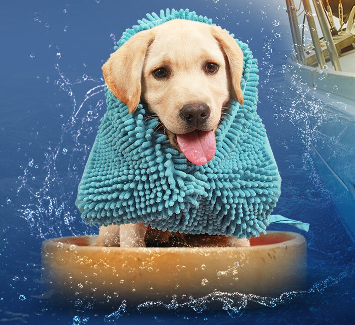 JMT-249354 Super Absorbent Pet Chenille Towel - Available in Blue, Pink, and Purple