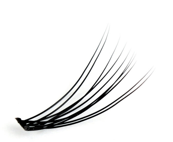 JMT-249994 Handmade Single Cluster False Eyelashes - Various Lengths from 6mm to 14mm, Thick Style, Rayon Material
