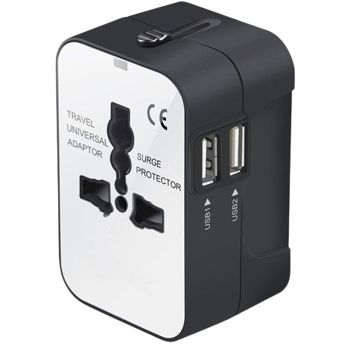 JMT-250570 Universal Worldwide Travel Adapter Wall Charger with AC Power Plug